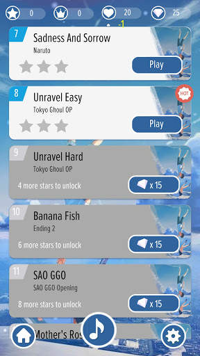 Piano Tiles Anime Music screenshot 5