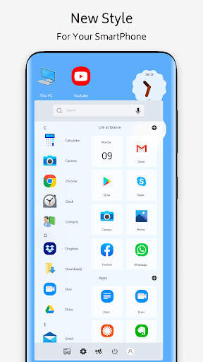Win 10 theme for launcher screenshot 1