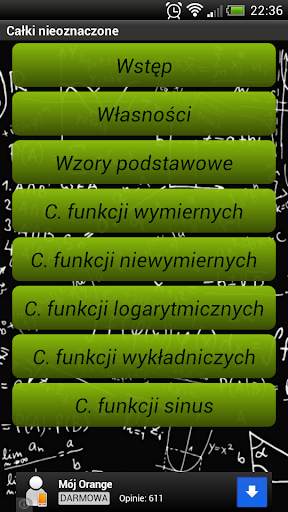 Matma2 - matematyka całki screenshot 1