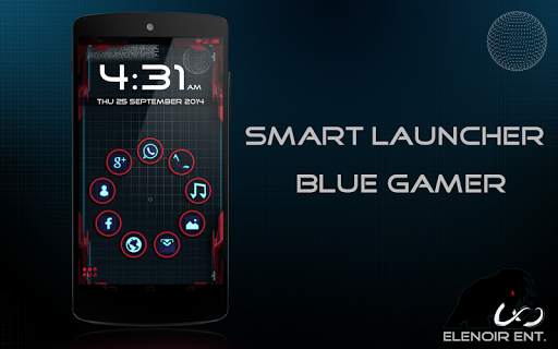 Smart Launcher Blue Gamer screenshot 1