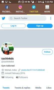 All In One Social Media App-Social networks 2019 screenshot 4