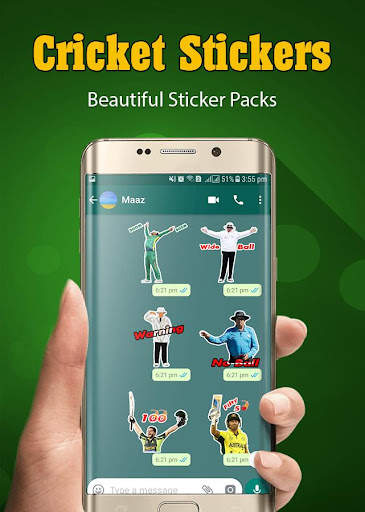 Cricket Stickers for WhatsApp 6 تصوير الشاشة