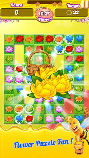 Flower Crush Match 3 - Blossom Legend Garden Games screenshot 1