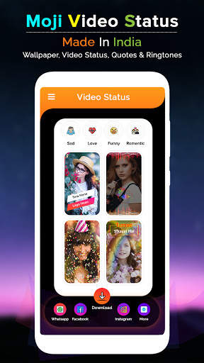 Moji Indian Video Status App | Made in India screenshot 2