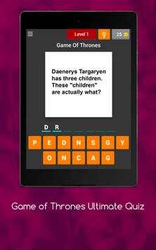 Quiz for Game of Thrones Bonus screenshot 6