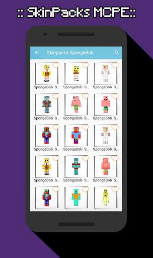 SkinPacks Sponge bob for Minecraft screenshot 1