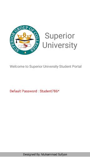 Superior University Lahore Student Portal screenshot 1