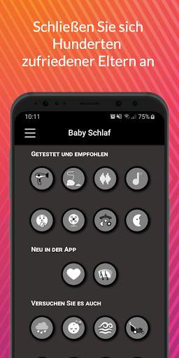 Weisses Rauschen für Baby Schlaf Fön App screenshot 1