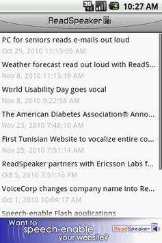 ReadSpeaker audioMobile screenshot 2