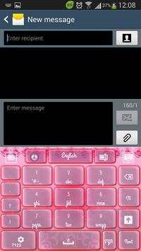 Pink Flower Keyboard скриншот 6