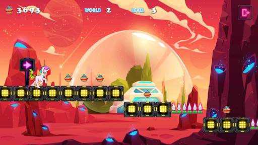 Unicorn Dash Attack 2: Neon Lights Unicorn Games screenshot 2