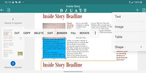 Publisher to PDF - Edit, Convert MS Publisher file screenshot 3