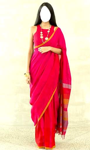 Women Cotton Saree Photo Suit screenshot 4