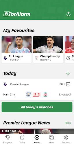 TorAlarm - Football Scores screenshot 1