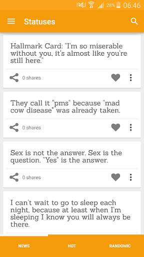 Statuses for Various Occasions screenshot 1