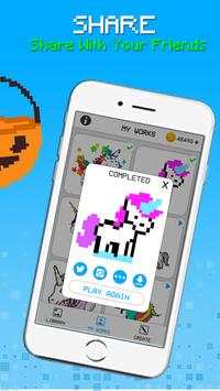 Unicorn Pixel Art - Coloring By Number screenshot 8
