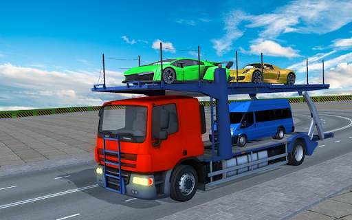 Car Transporter Truck- Free Cargo Trailer Driving screenshot 4