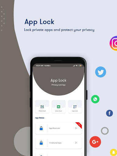AppLock - Fingerprint & Password, Gallery Locker 1 تصوير الشاشة