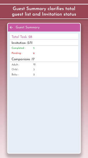 Wedding Planner & Organizer, Guest Checklists screenshot 6