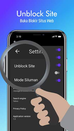 Browser VPN Pintar Anti Blokir screenshot 1