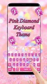 Pink Diamond Keyboard Theme screenshot 3