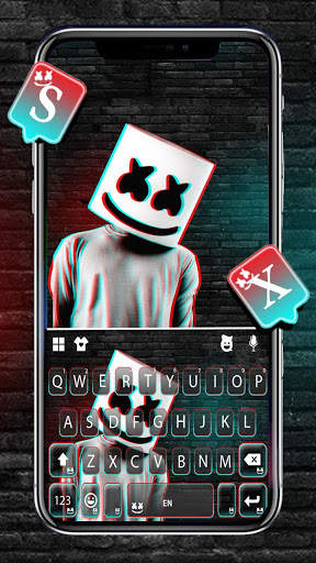 Tema Keyboard Glitch Cool DJ screenshot 1