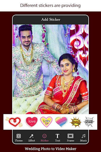 Wedding Photo to Video Maker w screenshot 4