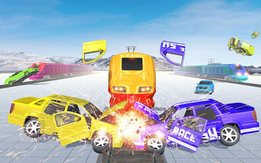 Train Crash Car Derby Demolition Racing Arena 2020 screenshot 4
