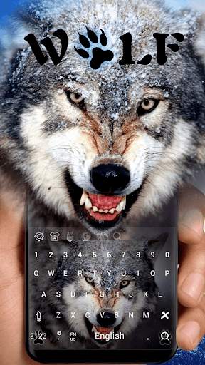 Wild Wolf Keyboard Theme screenshot 1