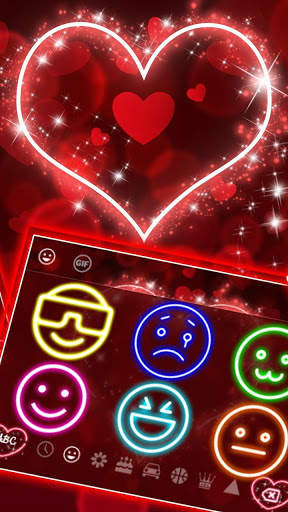 Luminous Heart Keyboard Theme screenshot 2