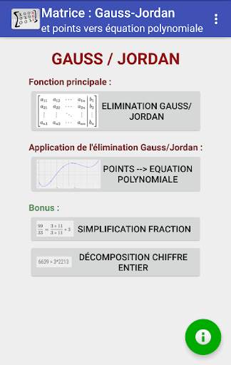 Matrice : Gauss-Jordan screenshot 1
