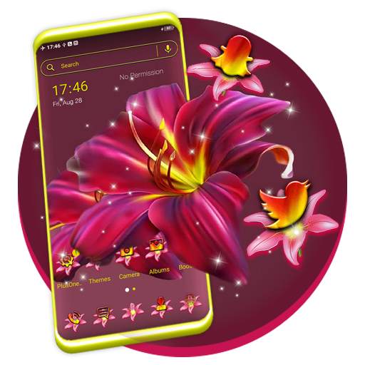 Red Lily Flower Theme 1.1