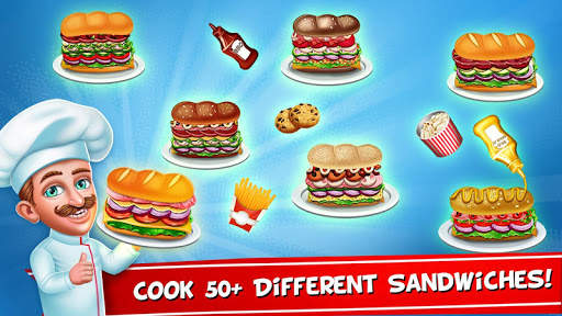 My sandwich Shop Cooking & Restaurant Chef Game screenshot 7