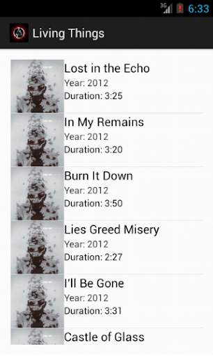 Linkin Park Lyrics 2 تصوير الشاشة