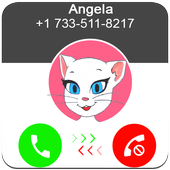 Call From Talking Angela أيقونة