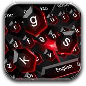 Black Red Crystal Keyboard 10001002