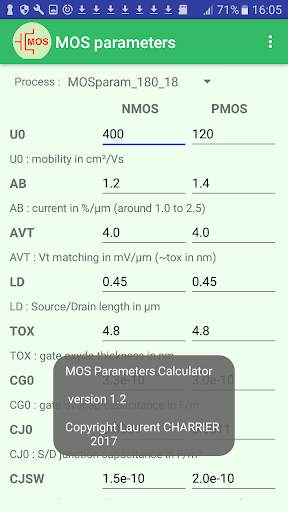 MOS calculator скриншот 3