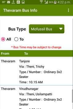 Thevaram Bus Info screenshot 7