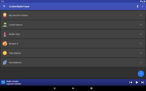 CustomRadioPlayer - Basic URL-RadioStream App screenshot 15