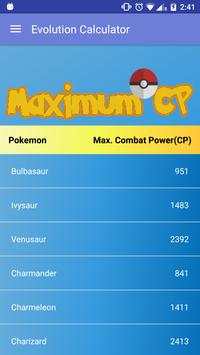 Evolution Calc for Pokemon Go screenshot 5