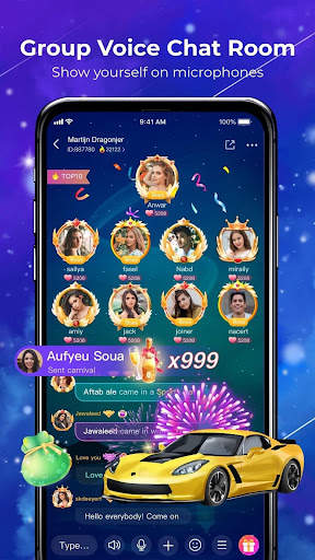 Cue Pro - Group voice chat, Clubhouse, Ludo, Games screenshot 1