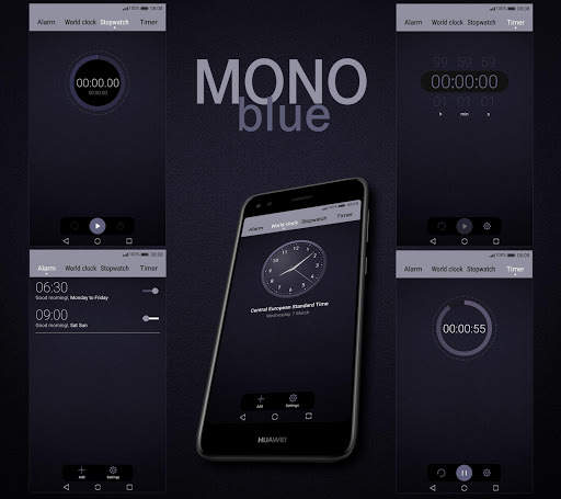 [EMUI 5/8]Mono Blue Theme screenshot 2