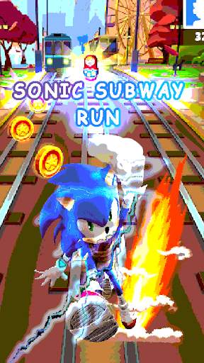 Blue Hedgehog Dash - Hero Runner скриншот 1