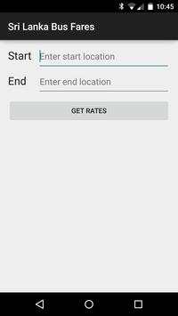 Sri Lankan Bus Fares screenshot 1