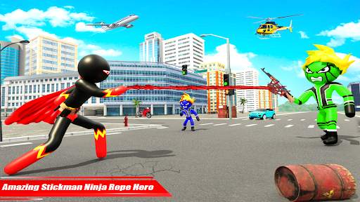 Stickman Rope Superhero Game screenshot 8
