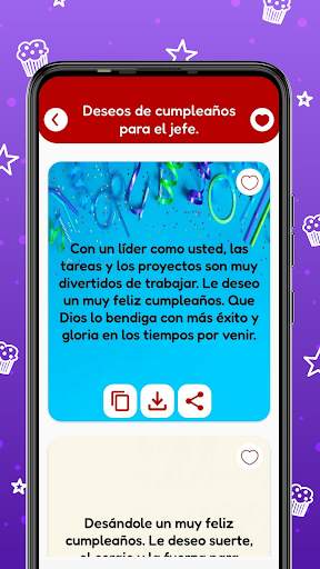 Cumpleaños cartas y mensajes screenshot 4