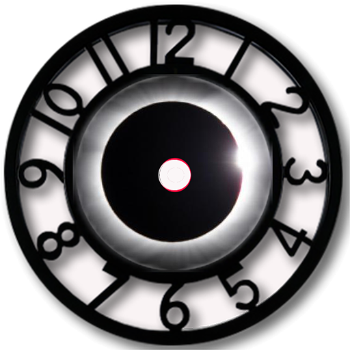Black Clock Widget icon