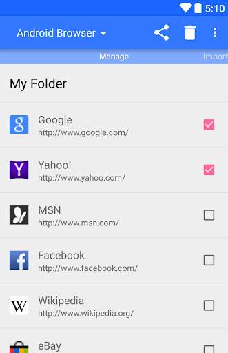 Bookmark Import Tool screenshot 1