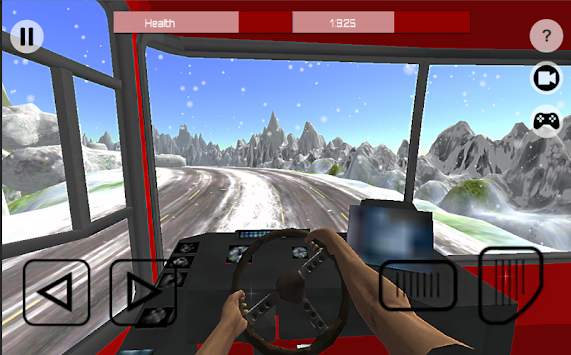 3D Snow Hill Bus drive screenshot 3