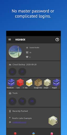 Highbox Magic Password Manager - Passphrases Hash 2 تصوير الشاشة